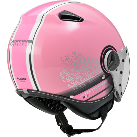 ASTONE KSS 粉紅 DD88 粉紅 彩繪 內墨片 3/4帽款 飛行員帽款