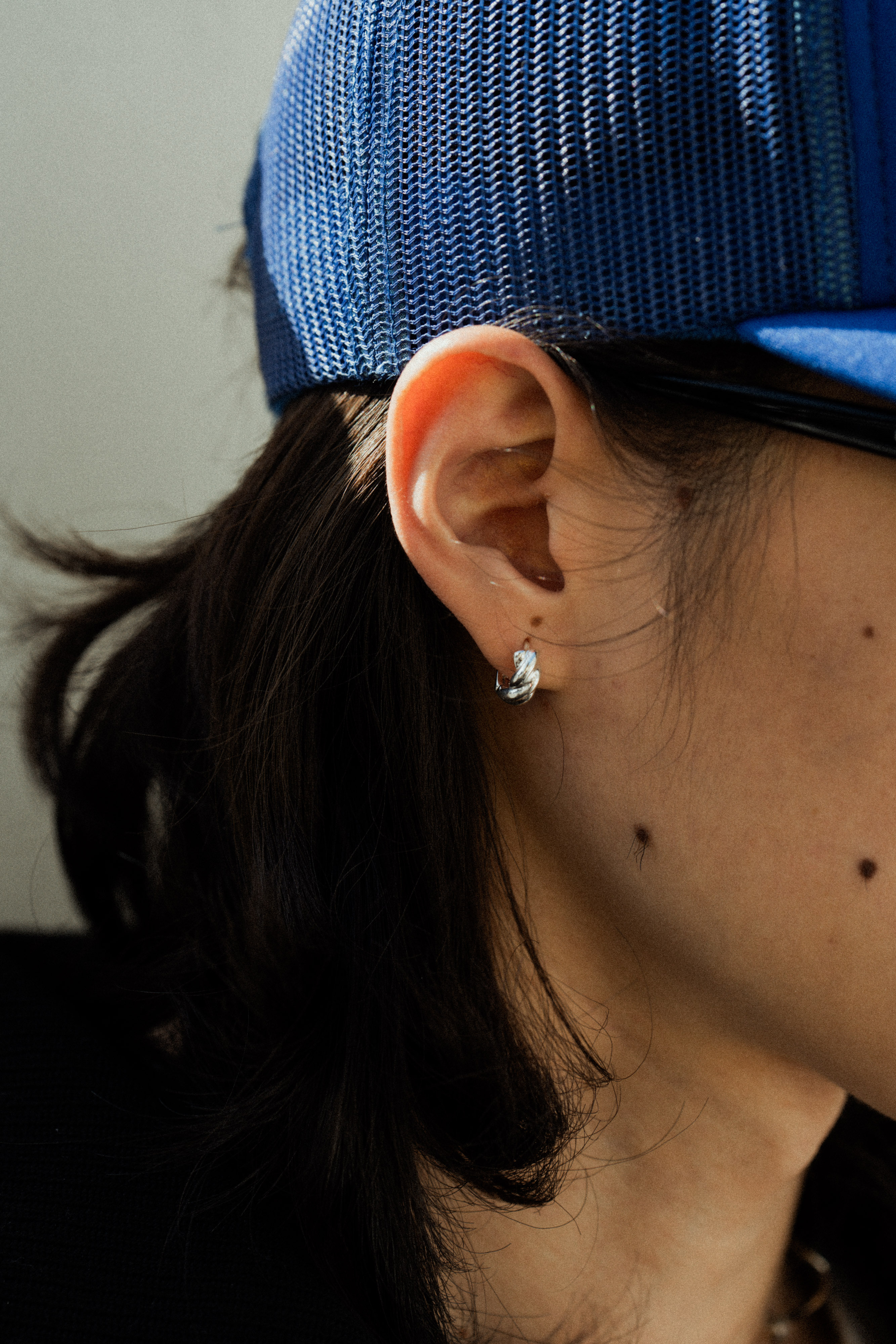 【BLUZ】R-111 麻花環狀耳環