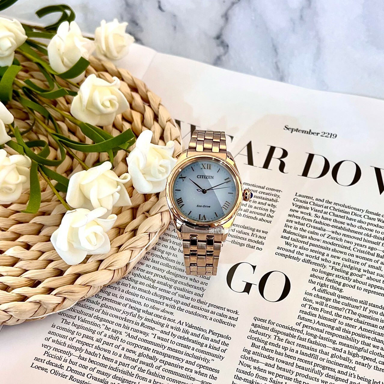 【CITIZEN 星辰】L系列 光動能典雅羅馬時尚腕錶 EM1143-81X 33mm 現代鐘錶