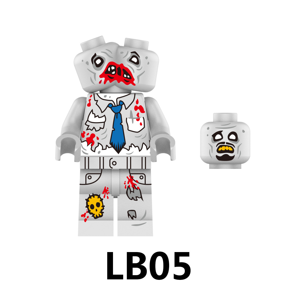 Zombie Custom Minifigures Minifigs Fit Lego LB05