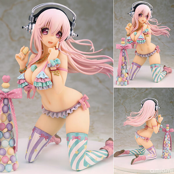 Alphamax Super Sonico 超音速 子 Sonic-chan 音速子 索尼子 Swimsuit 水著 Ver. 1/7 girl PVC Figure