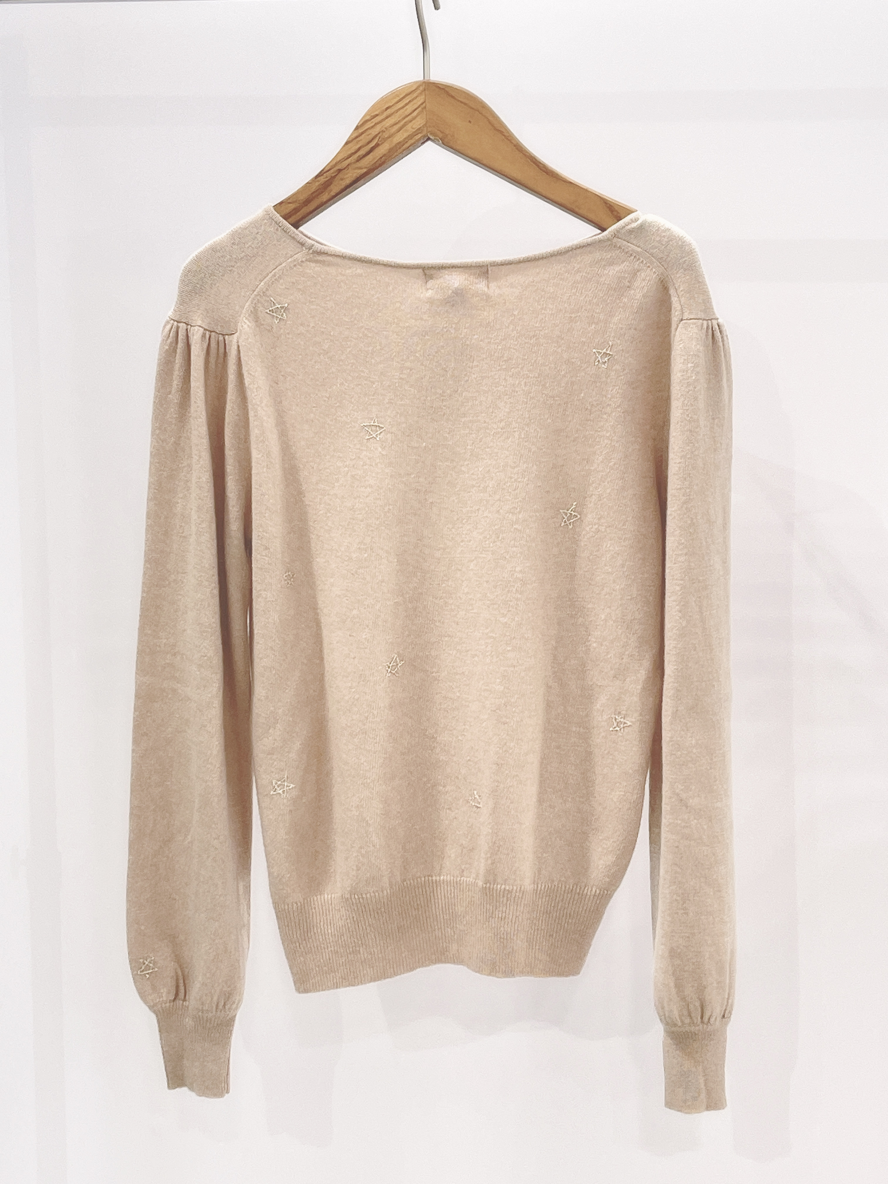 星星字母針織上衣