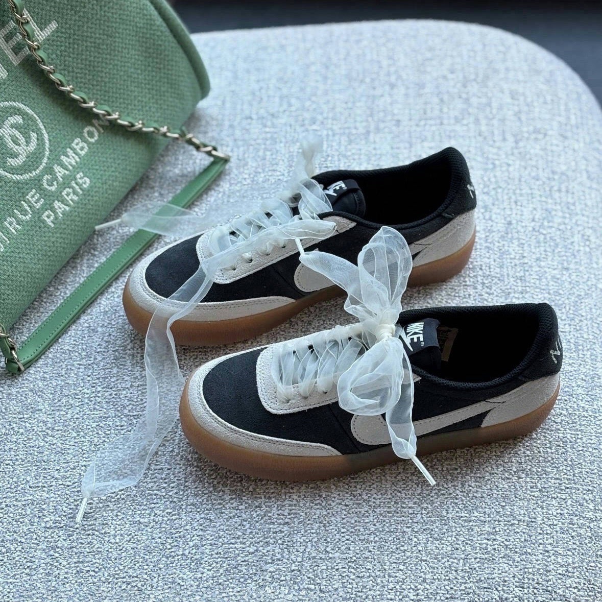 Nike Killshot 2 杏茶黑培 蕾絲鞋帶 黑灰 焦糖底 德訓鞋 HV5762-045