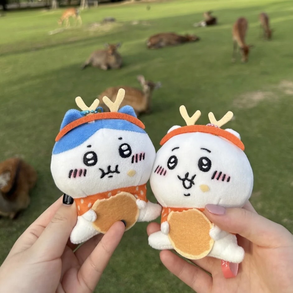 iSNEAKERS｜日本 Chiikawa 吉伊卡哇 奈良地區限定 奈良鹿餅 吉伊小八吊飾