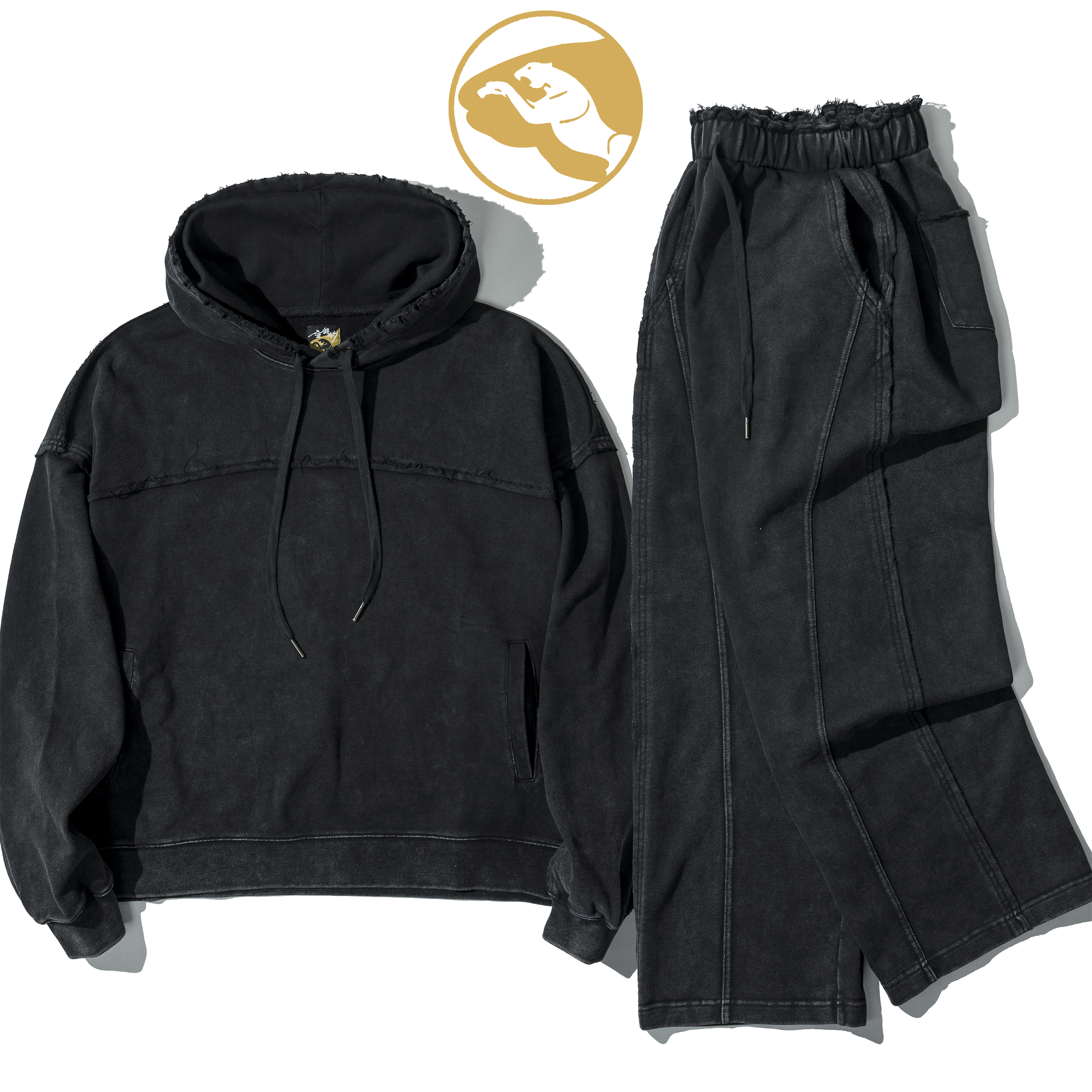 AGILITY x GOLDEN JAGUAR / Washed Sweat Suit 金錢豹 水洗 [AG-GJ-2]