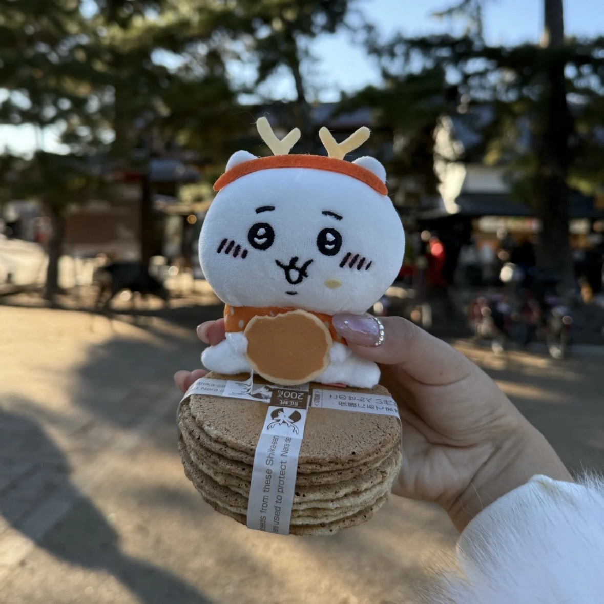 iSNEAKERS｜日本 Chiikawa 吉伊卡哇 奈良地區限定 奈良鹿餅 吉伊小八吊飾