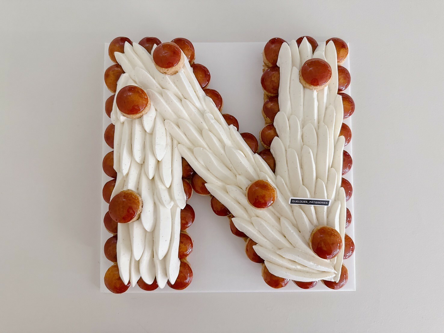 M-S 英文字母 大溪地香草聖多諾黑