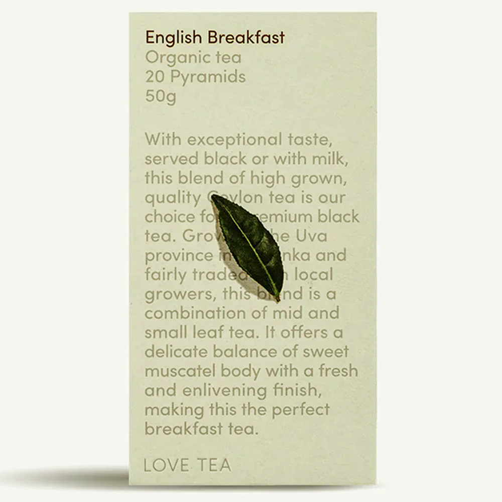 有機茶葉茶包英式早餐 x 20