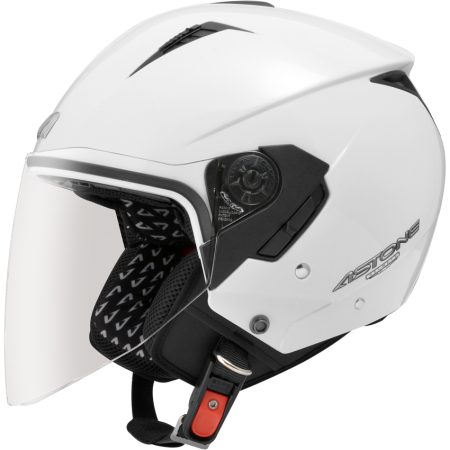 ASTONE RST 亮白 素色 內墨片 3/4罩式帽款