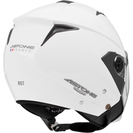 ASTONE RST 亮白 素色 內墨片 3/4罩式帽款
