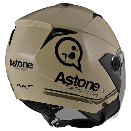 ASTONE RST 卡其 AQ11 綠 彩繪 內墨片 3/4罩式帽款