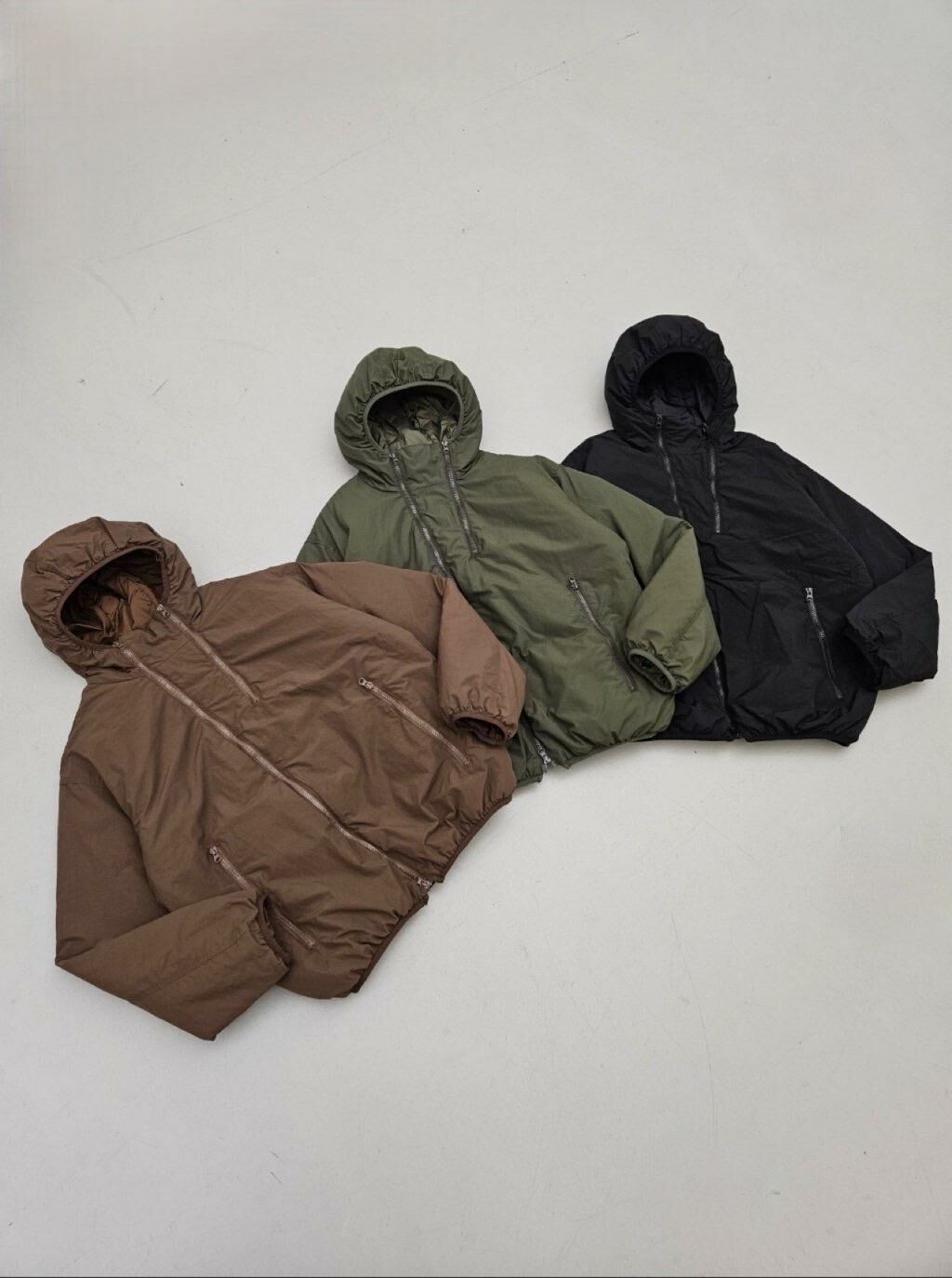 淨色連帽拉鍊外套(薄夾棉) SPECTOR-112JK