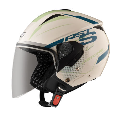 ASTONE RST AQ13 灰 彩繪 內墨片 3/4罩式帽款