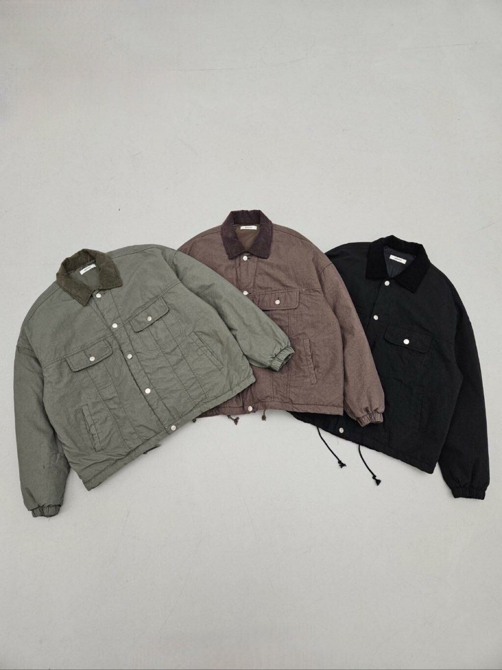 反領拉鍊外套(夾棉) SPECTOR-113JK