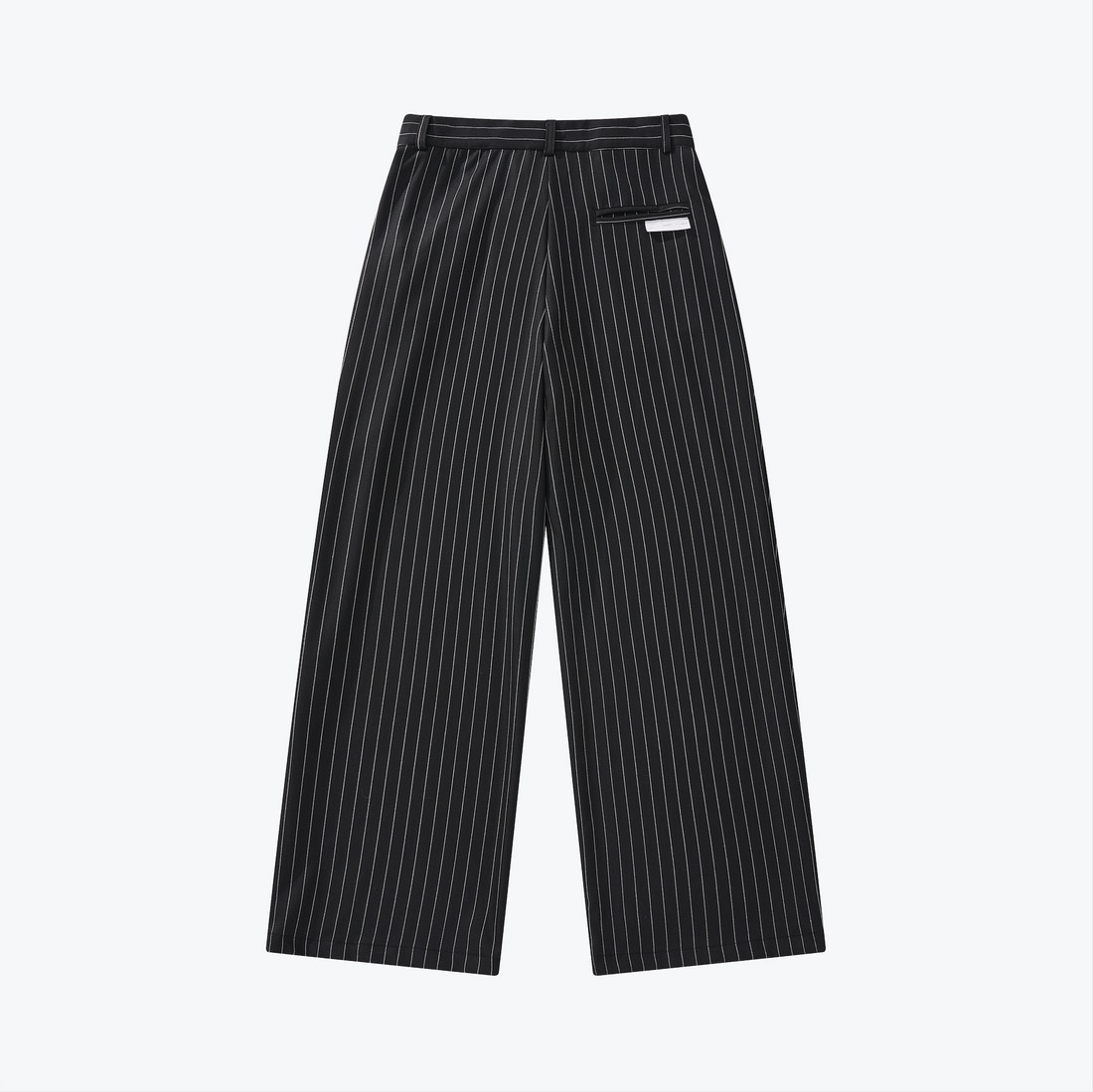SENSE Pleated Wide Leg Stripe Trousers