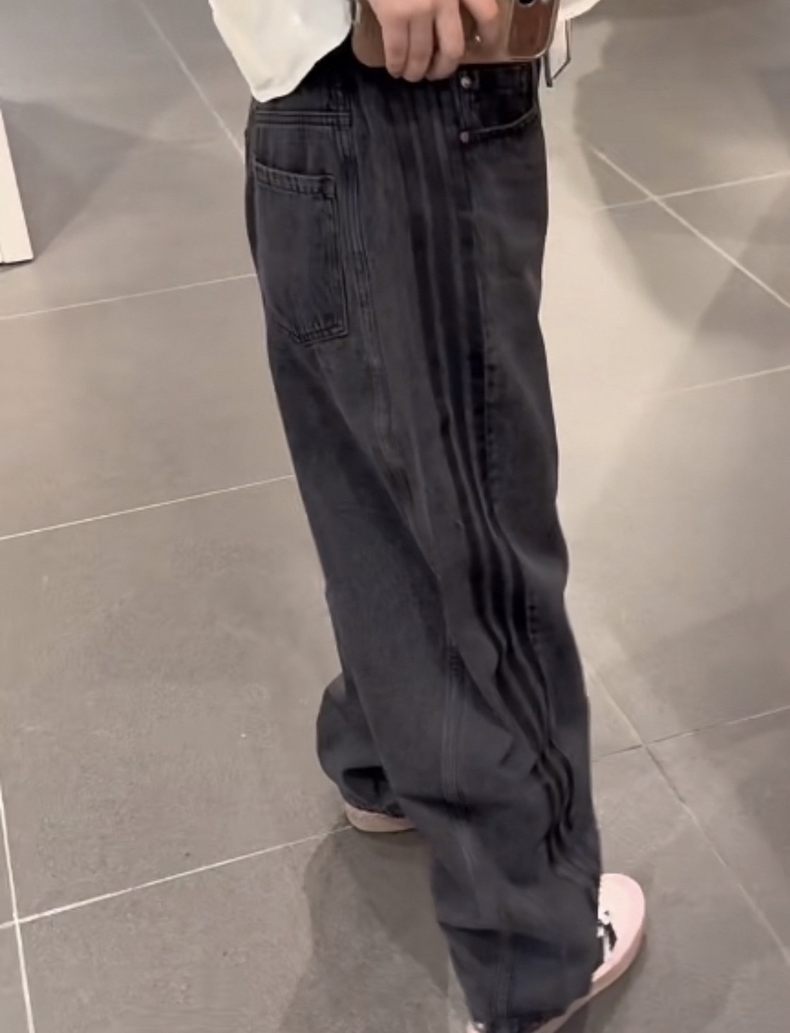 Adidas ADILENIUM SEASON 3 黑色 牛仔褲 香蕉褲 彎刀褲 JX9213