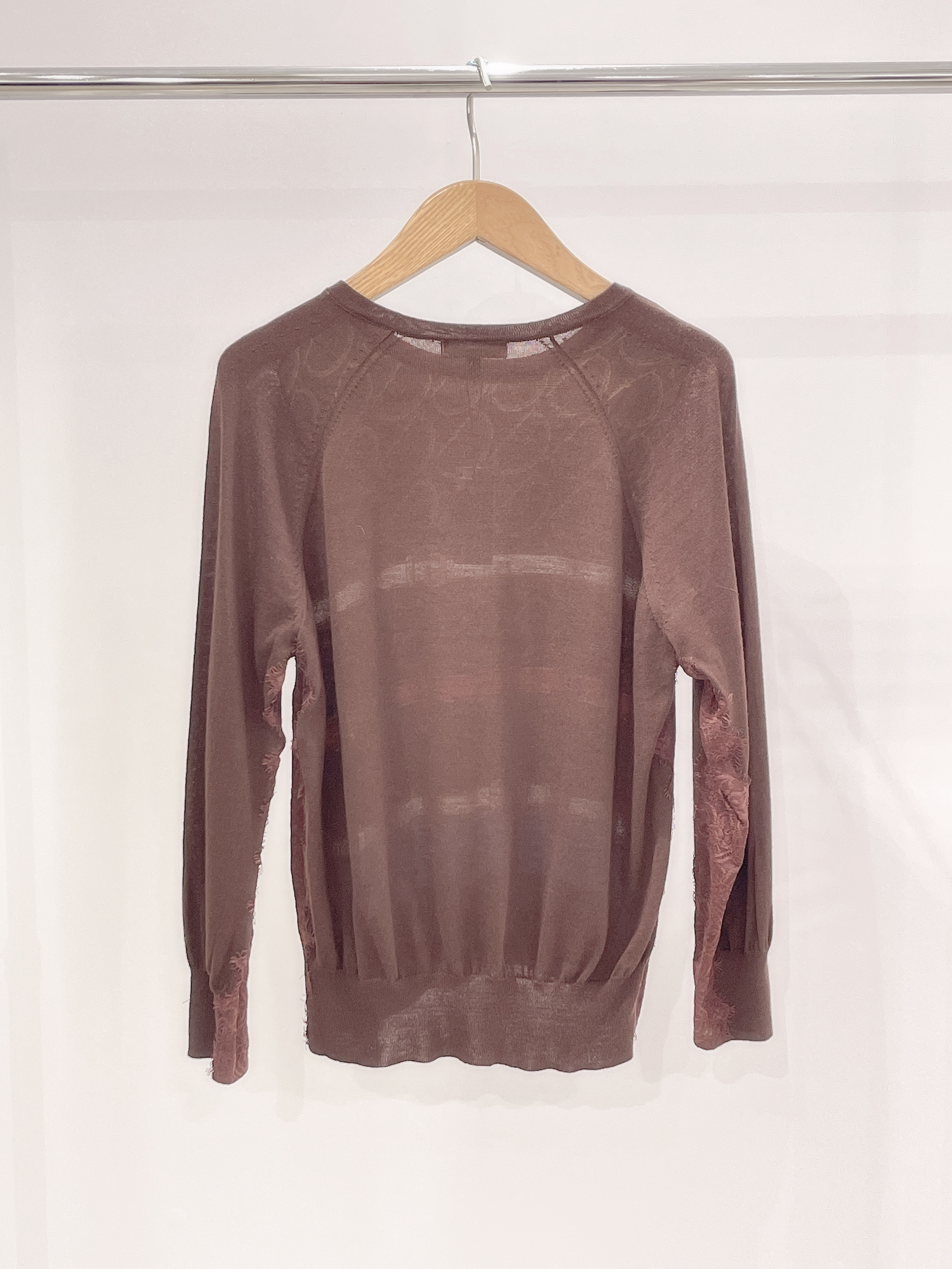 絲巾布lace針織上衣