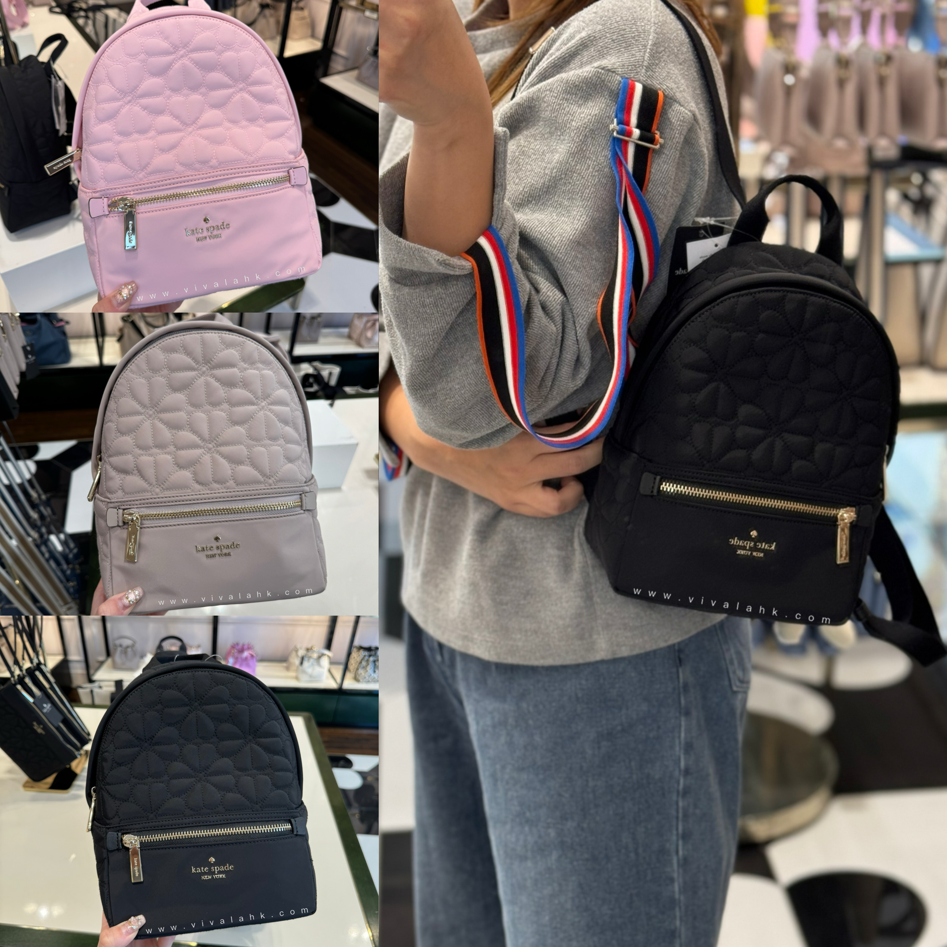 Kate Spade - Spade Flower 繡線背囊 (S) (KK158)