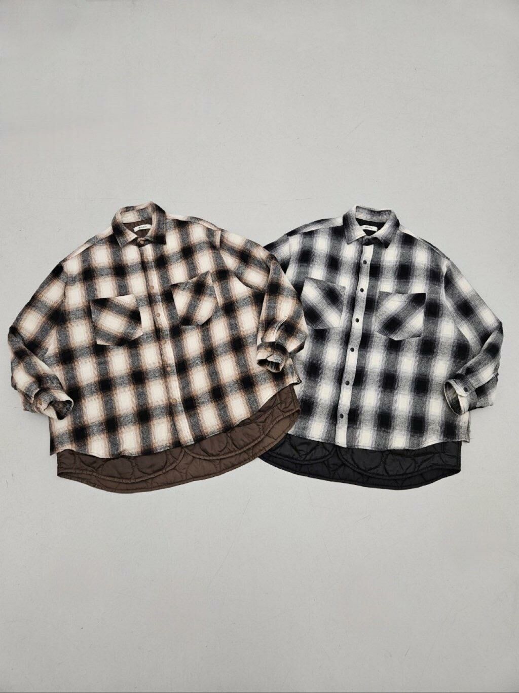 格仔長袖恤衫(薄夾棉) SPECTOR-115JK