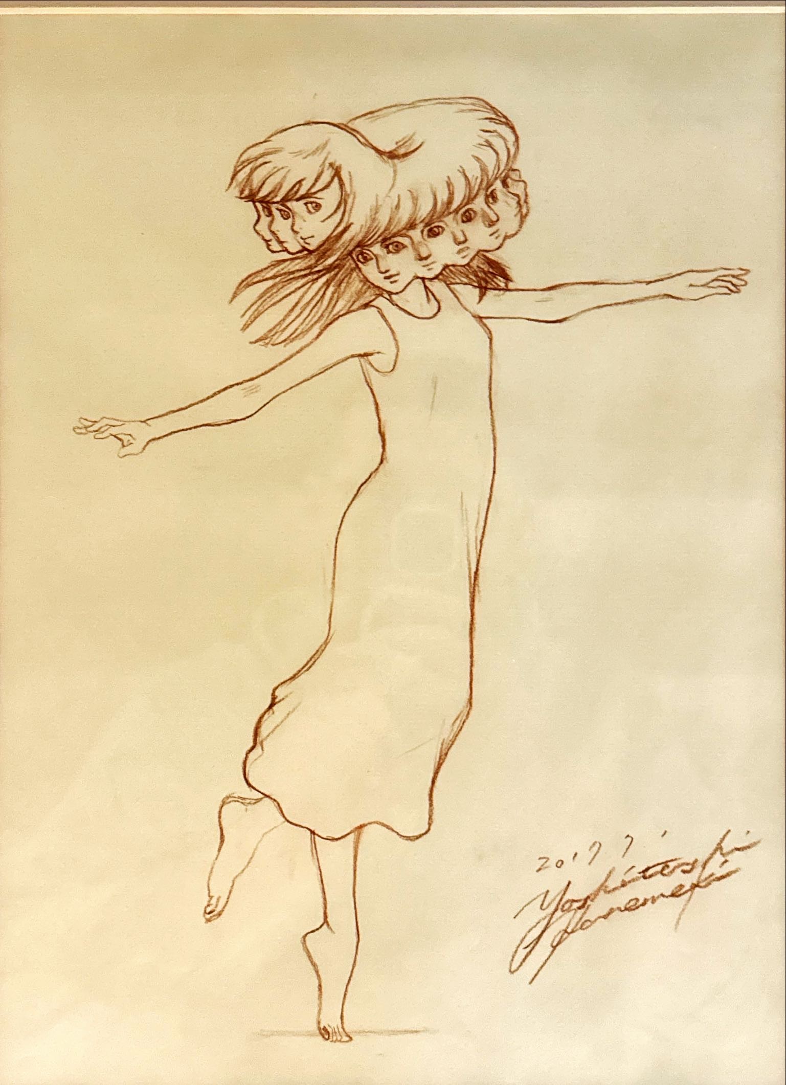 金卷芳俊 Yoshitoshi KANEMAKI - 素描原作(已裱框)