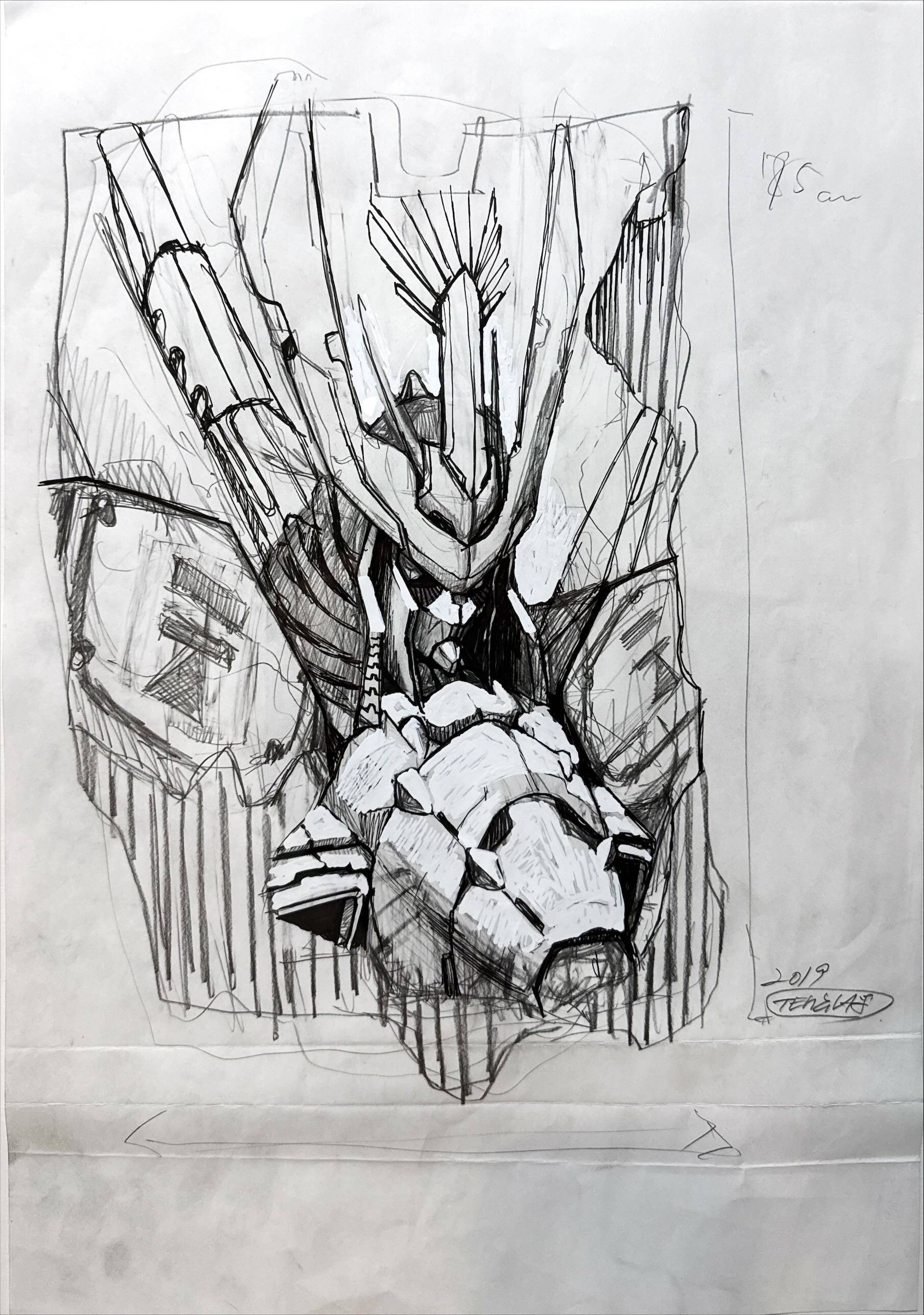 TENGAone - ガンダムドローイング 手稿原著(已裱框)