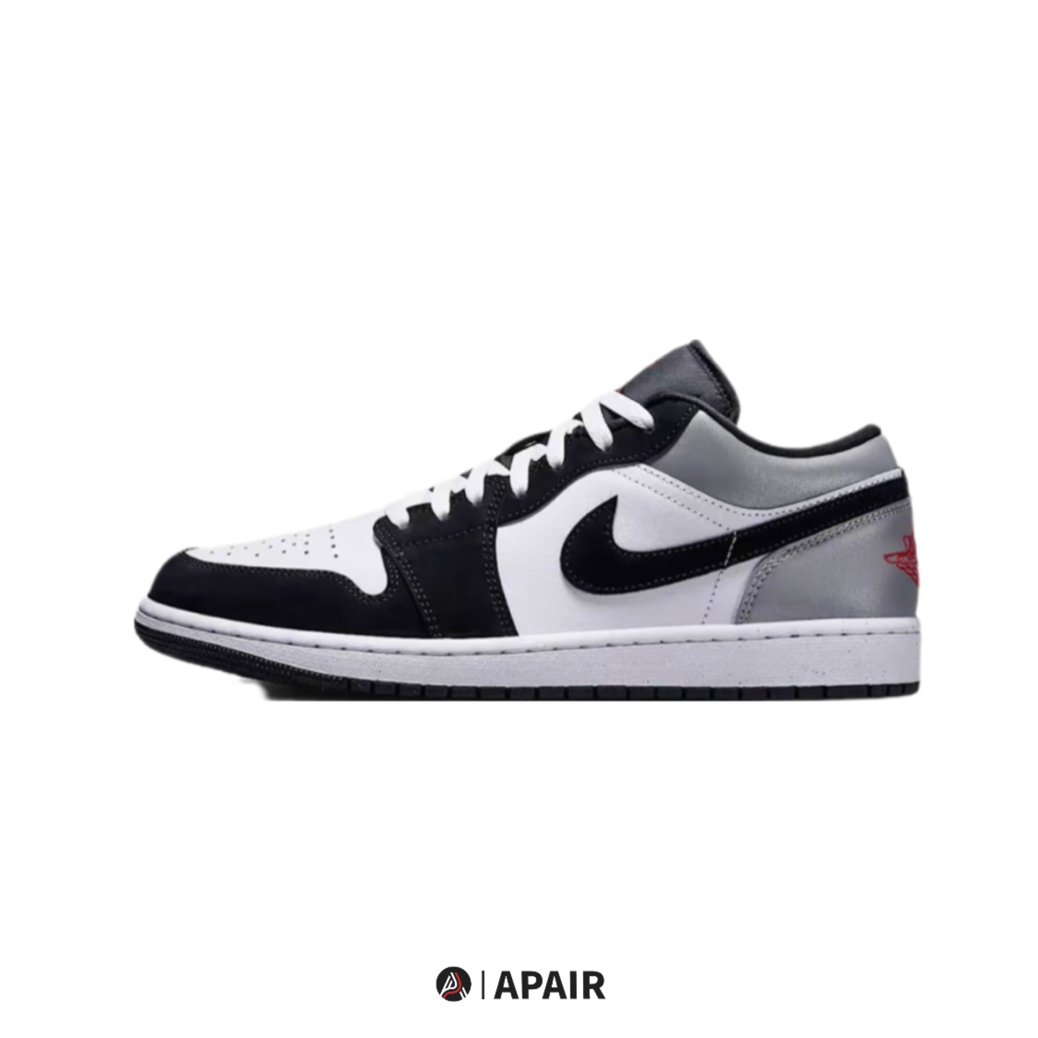 【APAIR】現貨 NIKE AIR JORDAN 1 LOW 煙灰 2.0 後跟反光 男鞋 HF3148-106