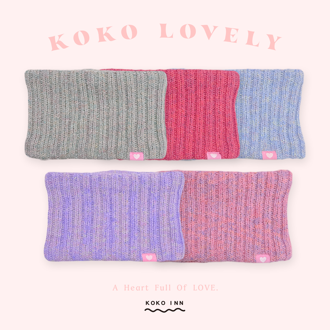 KOKO LOVELY 日系糖果混色針織保暖圍脖