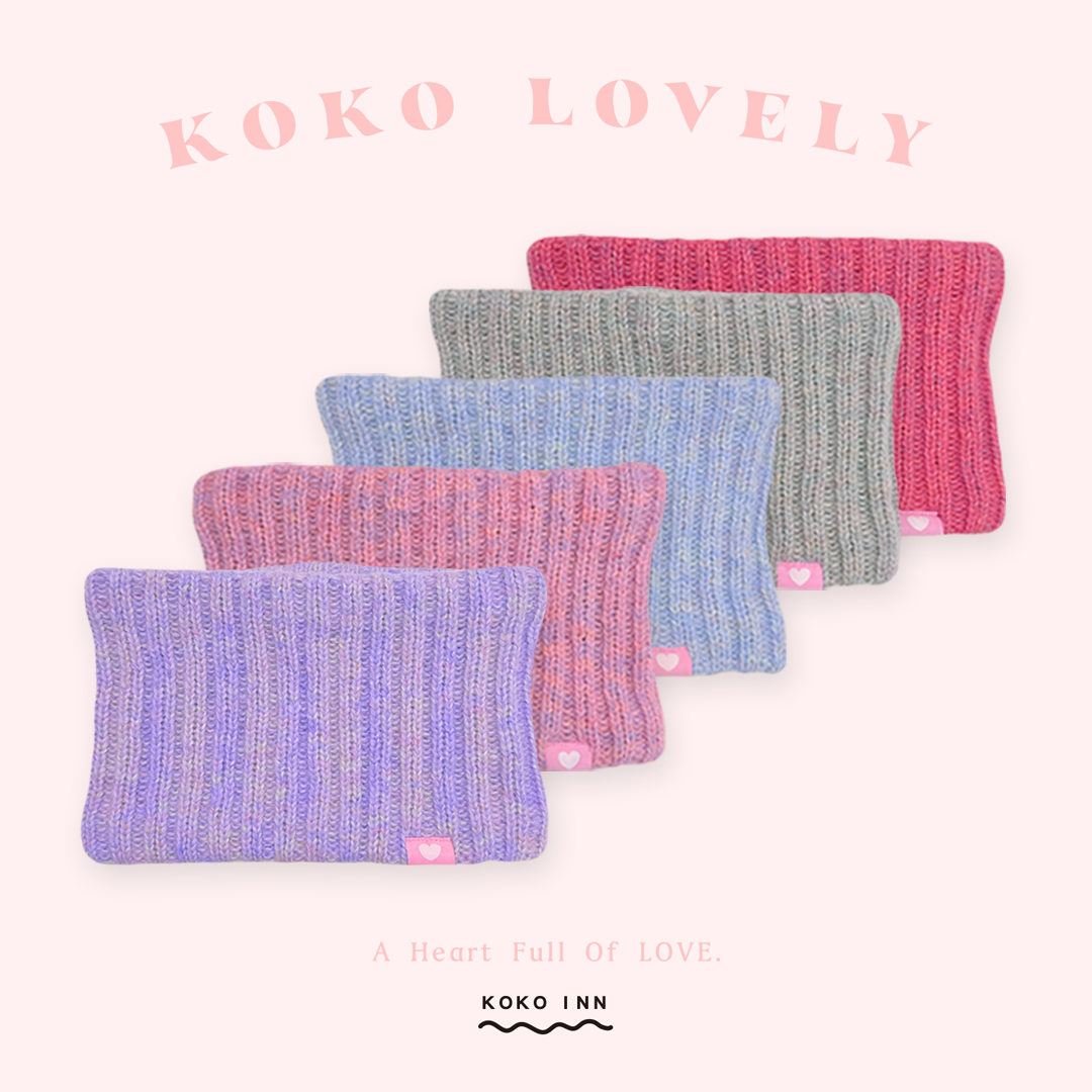 KOKO LOVELY 日系糖果混色針織保暖圍脖