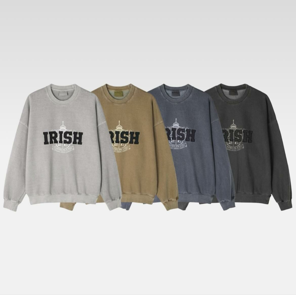 洗水英文字圖案衛衣 Clear-044T