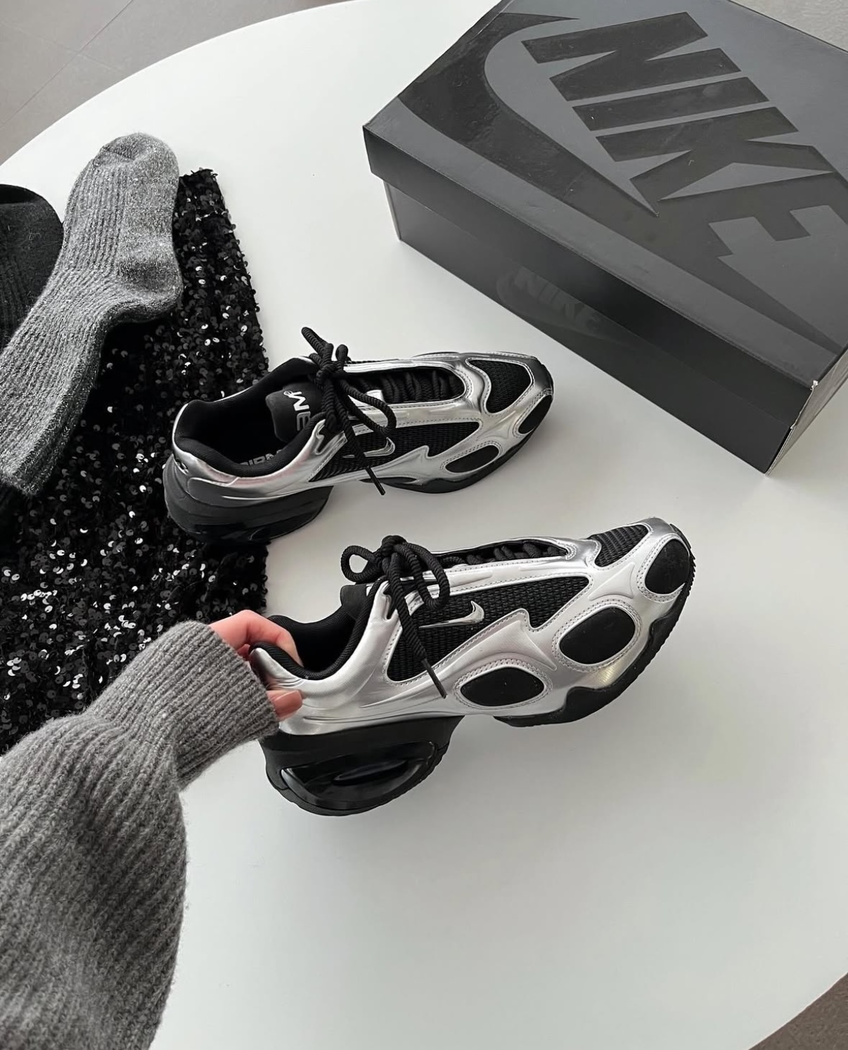 Nike Air Max Muse 黑銀色 液態銀 氣墊 厚底 增高 老爹鞋 FV1920-001/預購