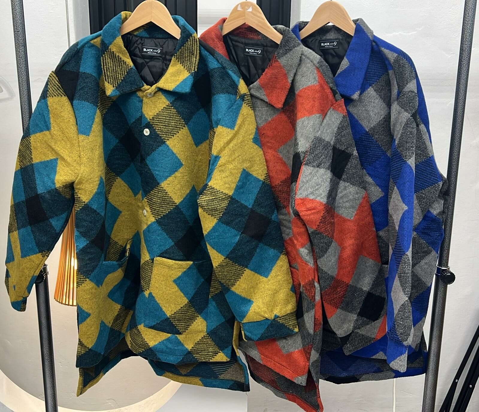 韓國連線 格仔前袋外套，清貨價貨品，不設退換（K1 M591）