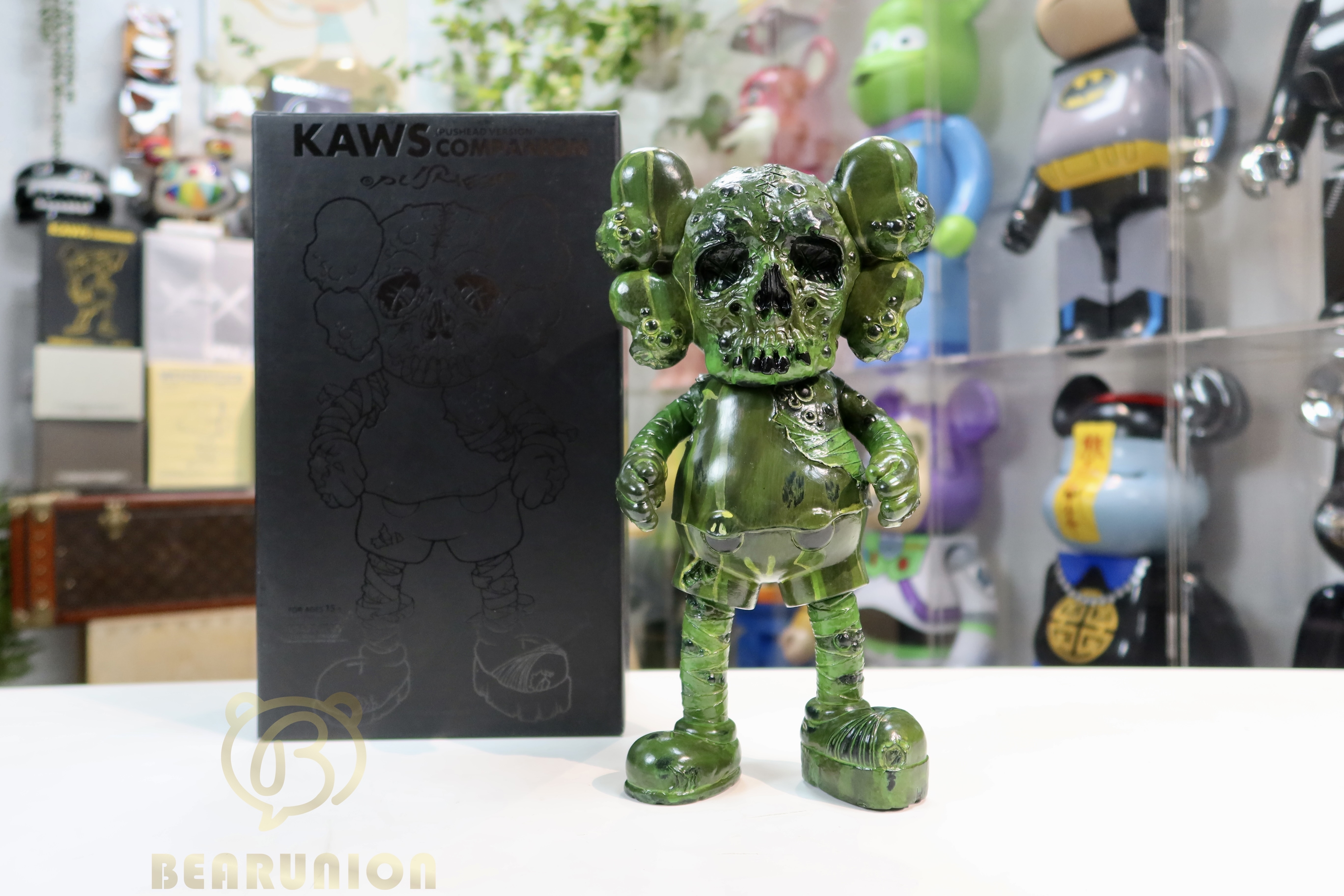 🥇現貨🥇KAWS PUSHEAD COMPANION GREEN 2005