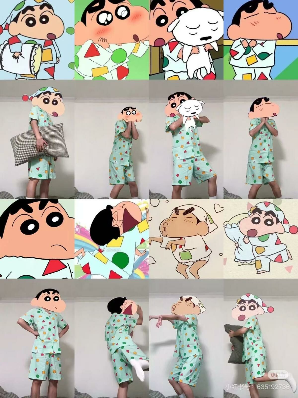 日單 蠟筆小新親子夏款居家服