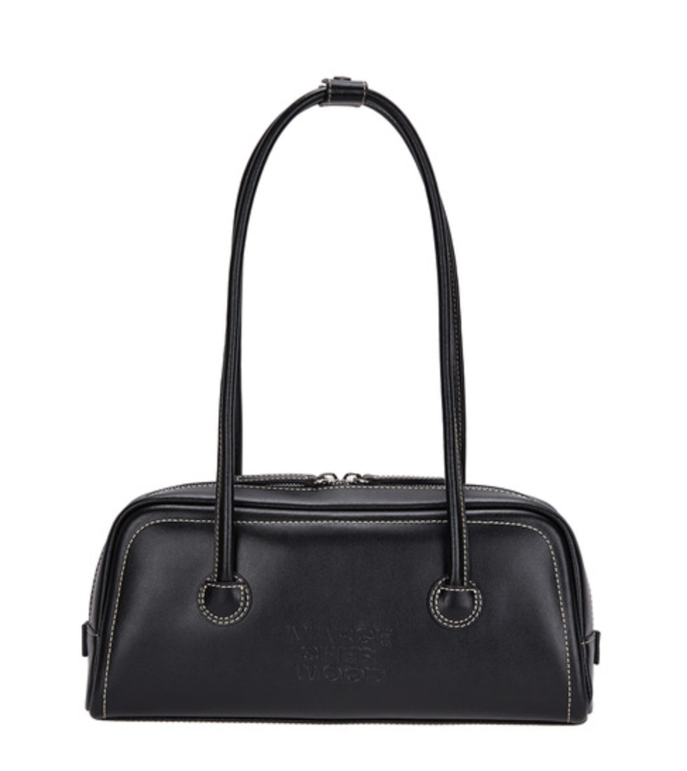 MARGESHERWOOD SOFT BAGUETTE BAG_black plain
