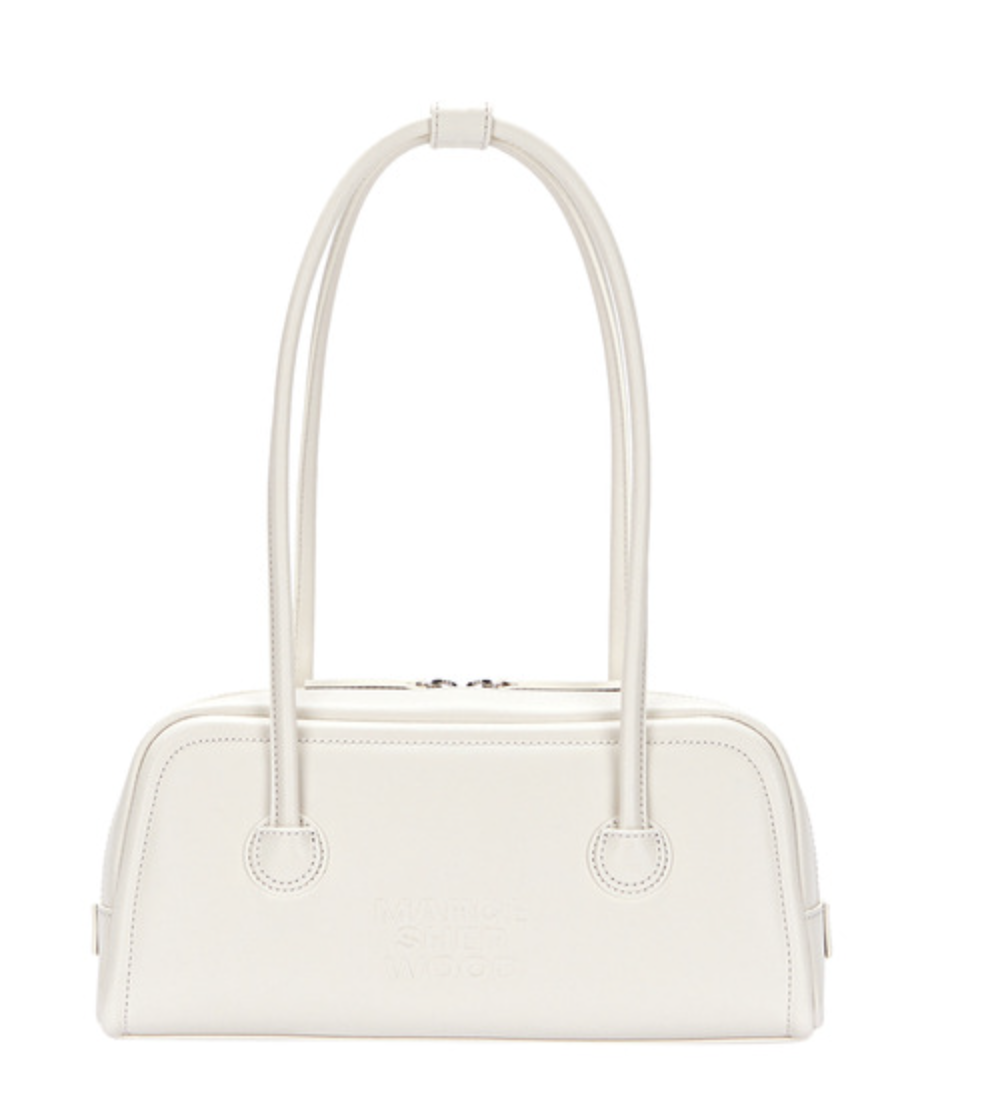 MARGESHERWOOD SOFT BAGUETTE BAG_cream plain