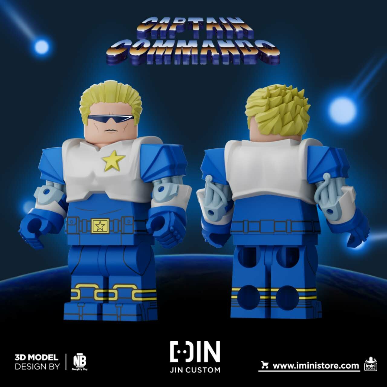 [JIN Custom] [Preorder] Captain Commando [PADprinted]