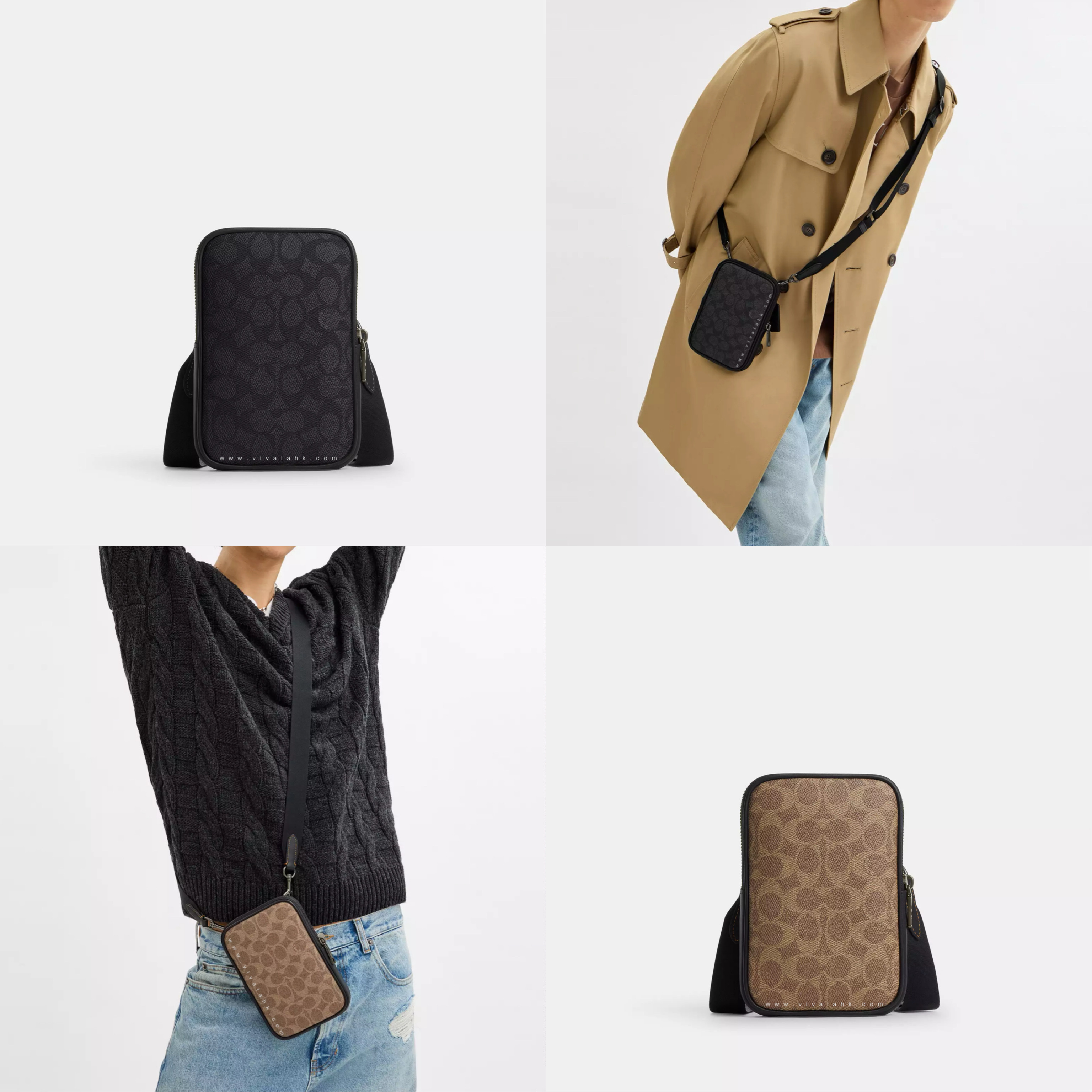 Coach - Aden 斜孭袋 (C字暗花) (CW364)