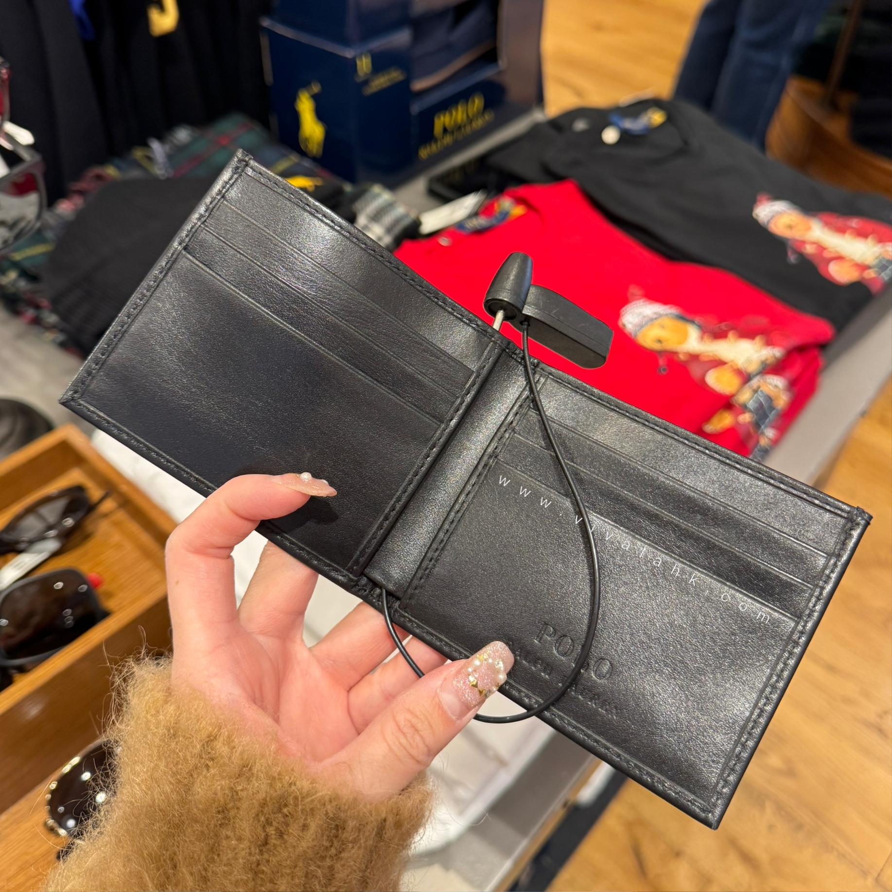 Polo Ralph Lauren - 男裝對摺短銀包 (滑皮)