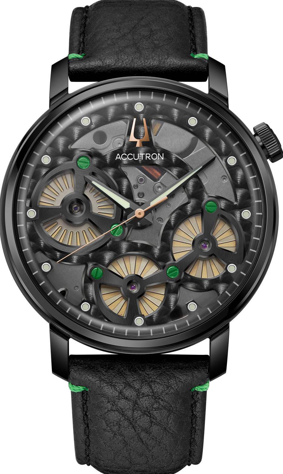 萬年鐘錶 - BULOVA 寶路華  限量版 Spaceview Evolution x 哈德遜威士忌 獨家靜電能驅動的專有 Accutron 機芯音叉錶  28A209  錶徑 43.5MM