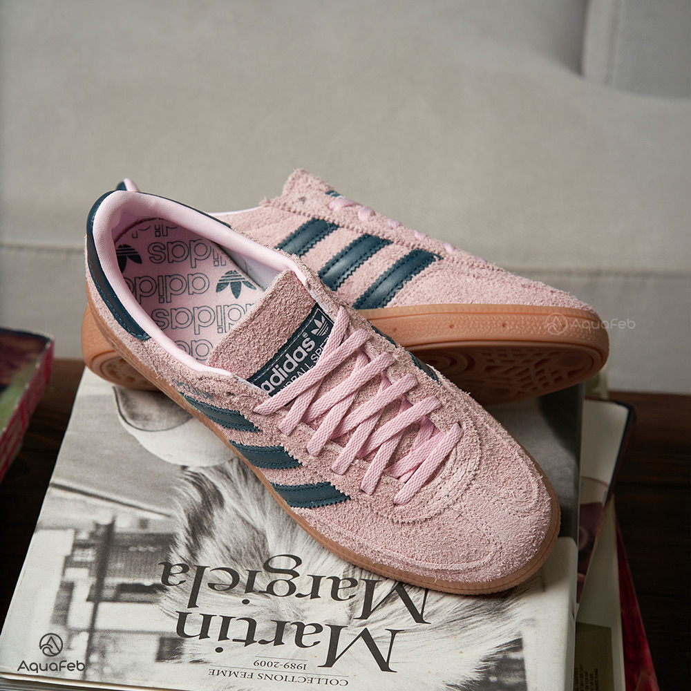 Adidas Handball Spezial 女鞋 粉紅色 經典 膠底 絨面 德訓鞋 麂皮 復古 休閒鞋 IF6561