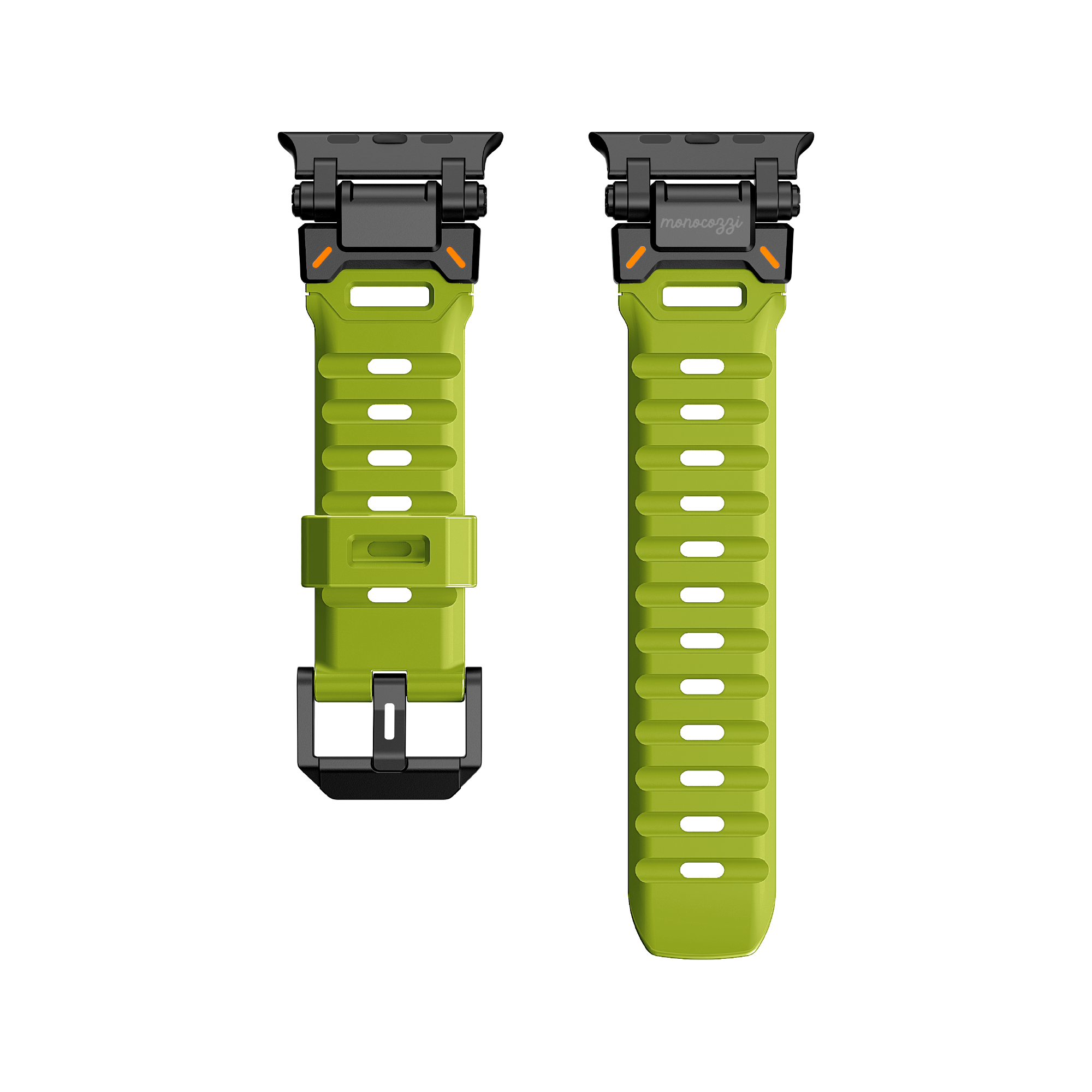 ESSENTIALS | Robust FKM Rubber Strap for Apple Watch 44/45/46/49mm - Olive