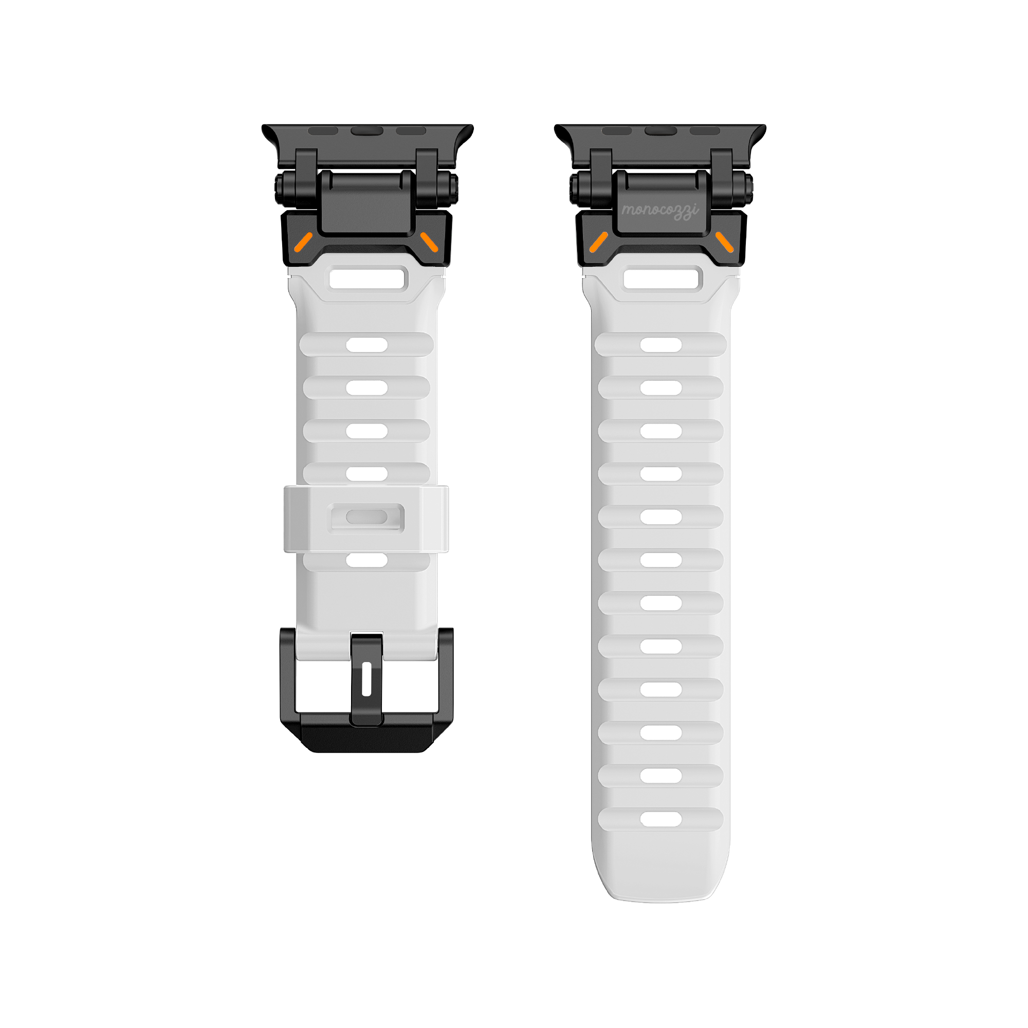 ESSENTIALS | Robust FKM Rubber Strap for Apple Watch 44/45/46/49mm - White