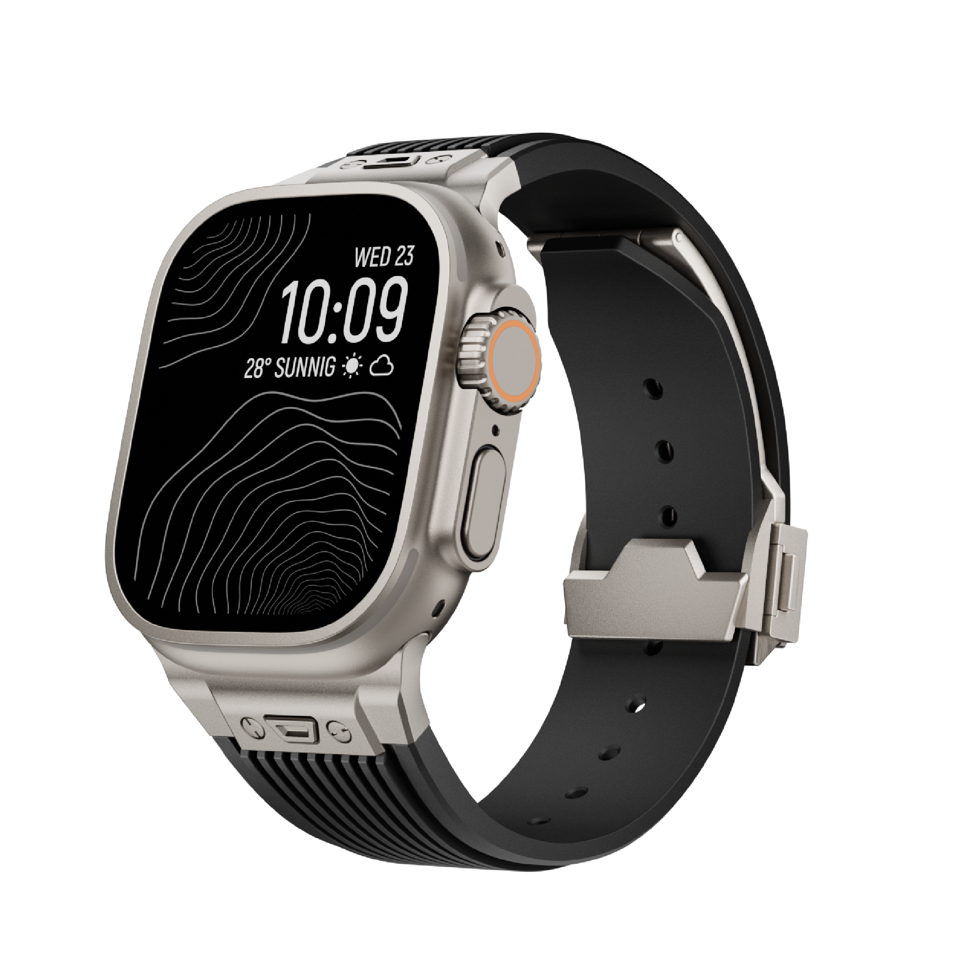 ESSENTIALS | Premium Liquid Silicone Strap for Apple Watch44/45/46/49mm - Black