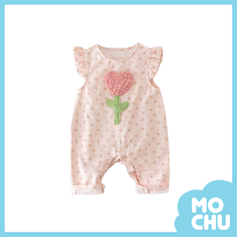 愛心毛線花背心連身褲