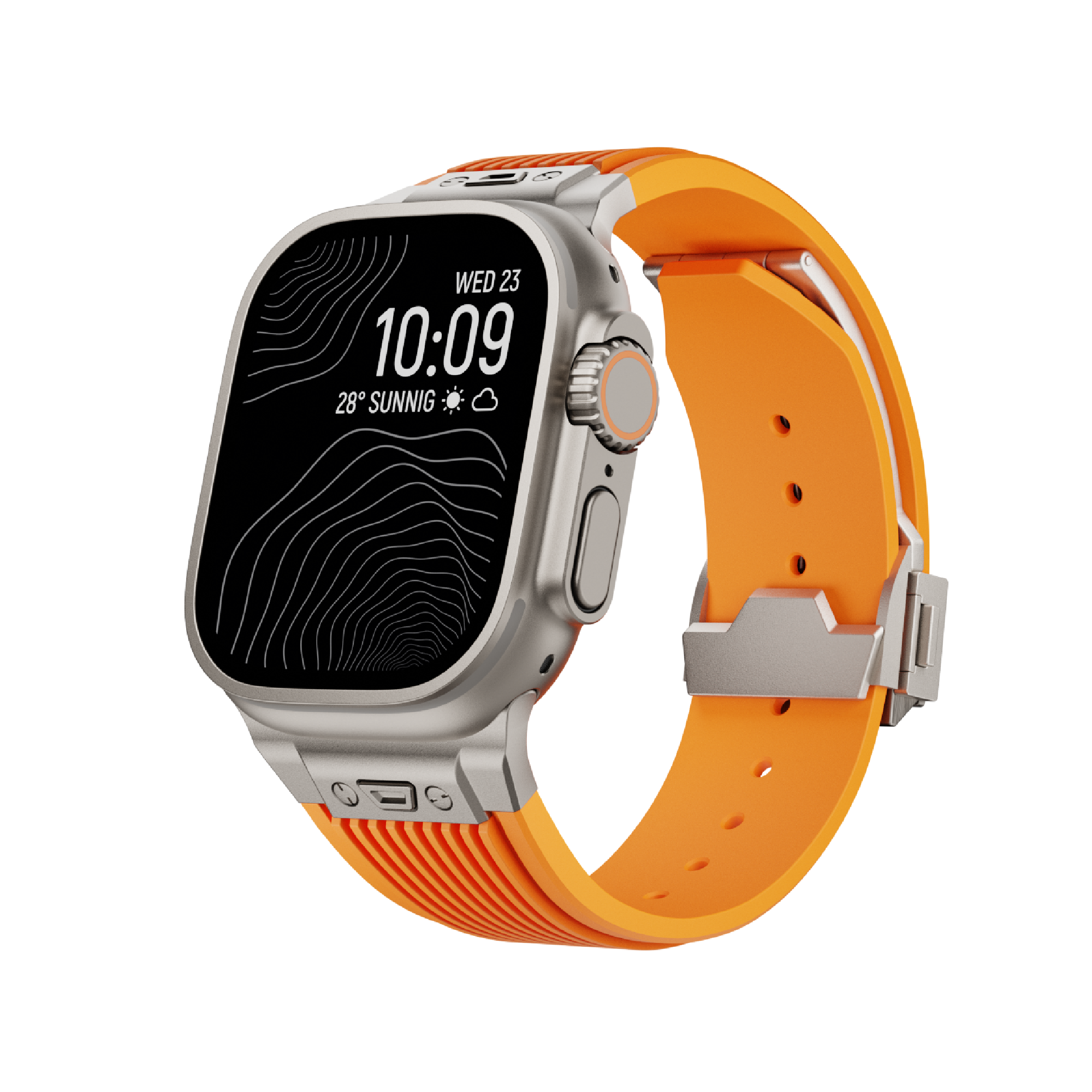 ESSENTIALS | Premium Liquid Silicone Strap for Apple Watch44/45/46/49mm - Orange