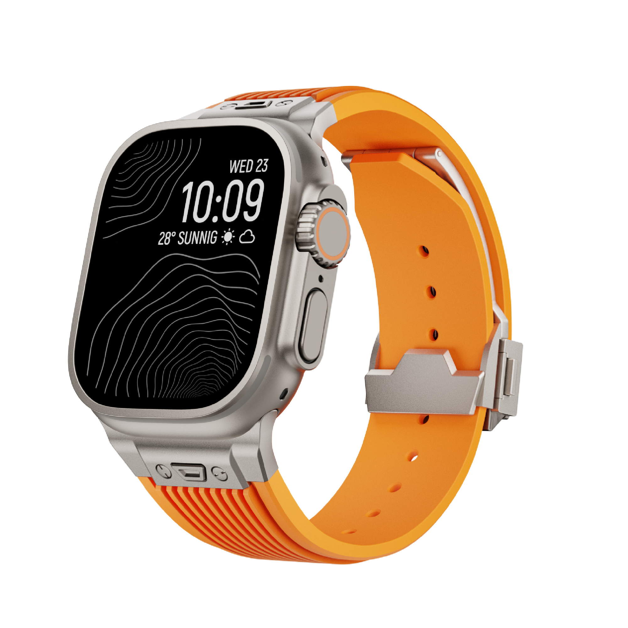 ESSENTIALS | Premium Liquid Silicone Strap for Apple Watch44/45/46/49mm - Orange
