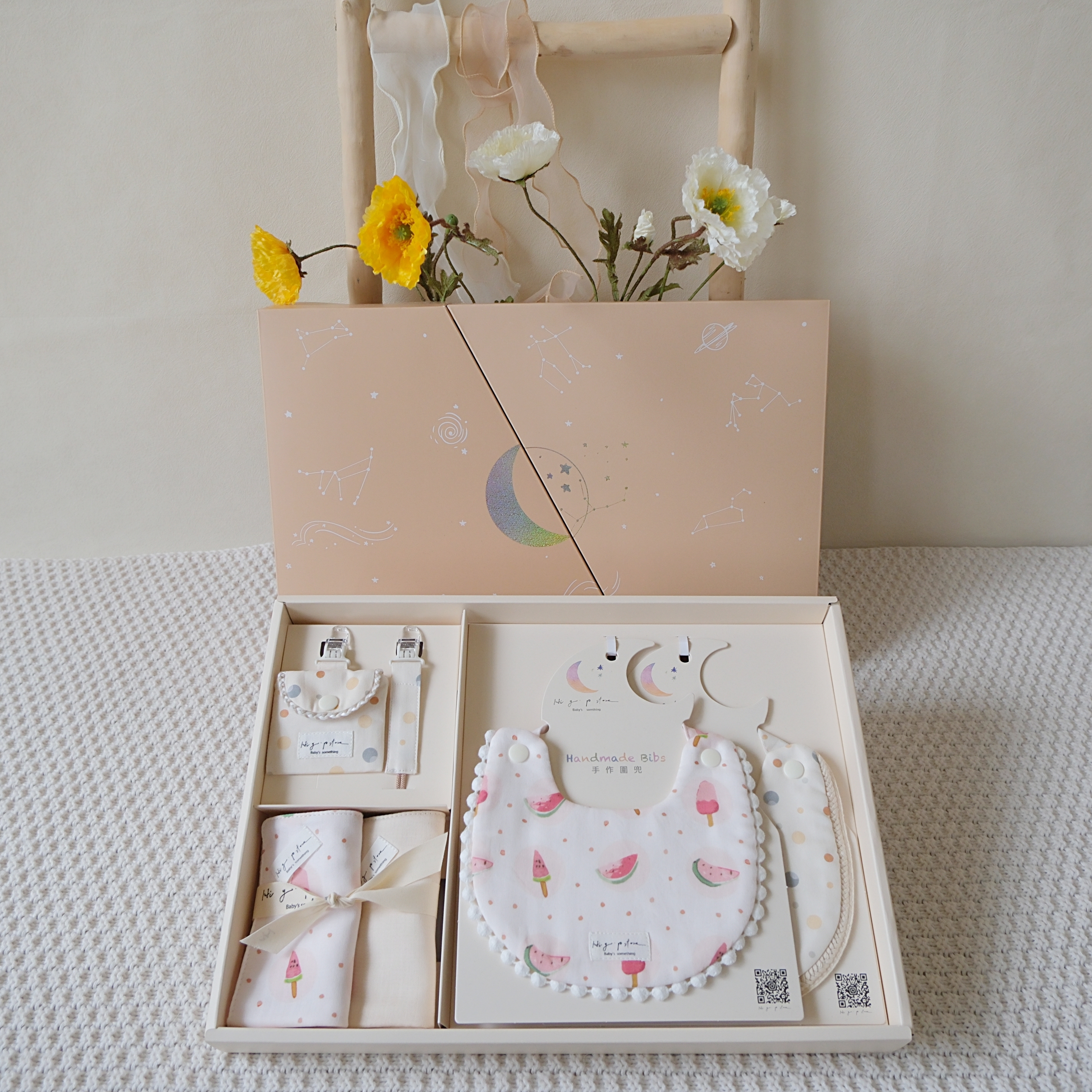 Hi Y.P store-彌月禮盒必備組-獨家設計-泡泡西瓜冰棒