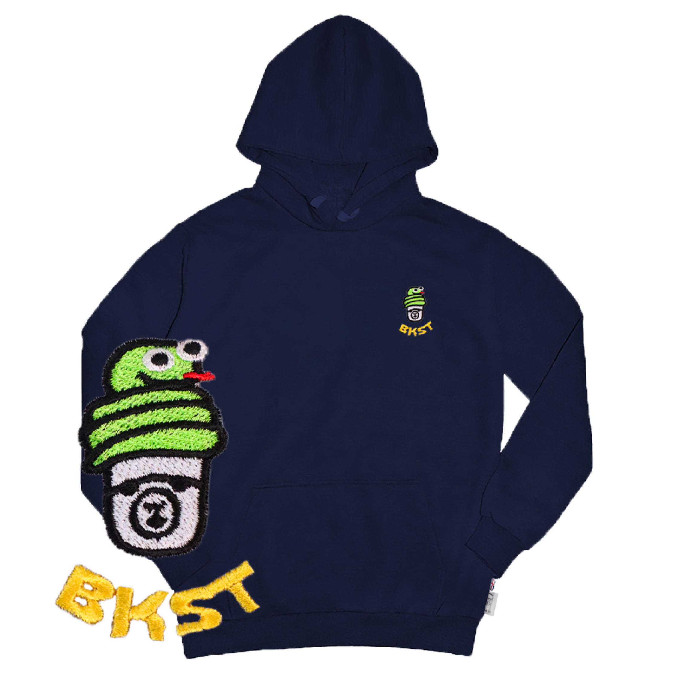 Embroidery-蛇蛇好朋友 刺繡 高磅數長袖帽T