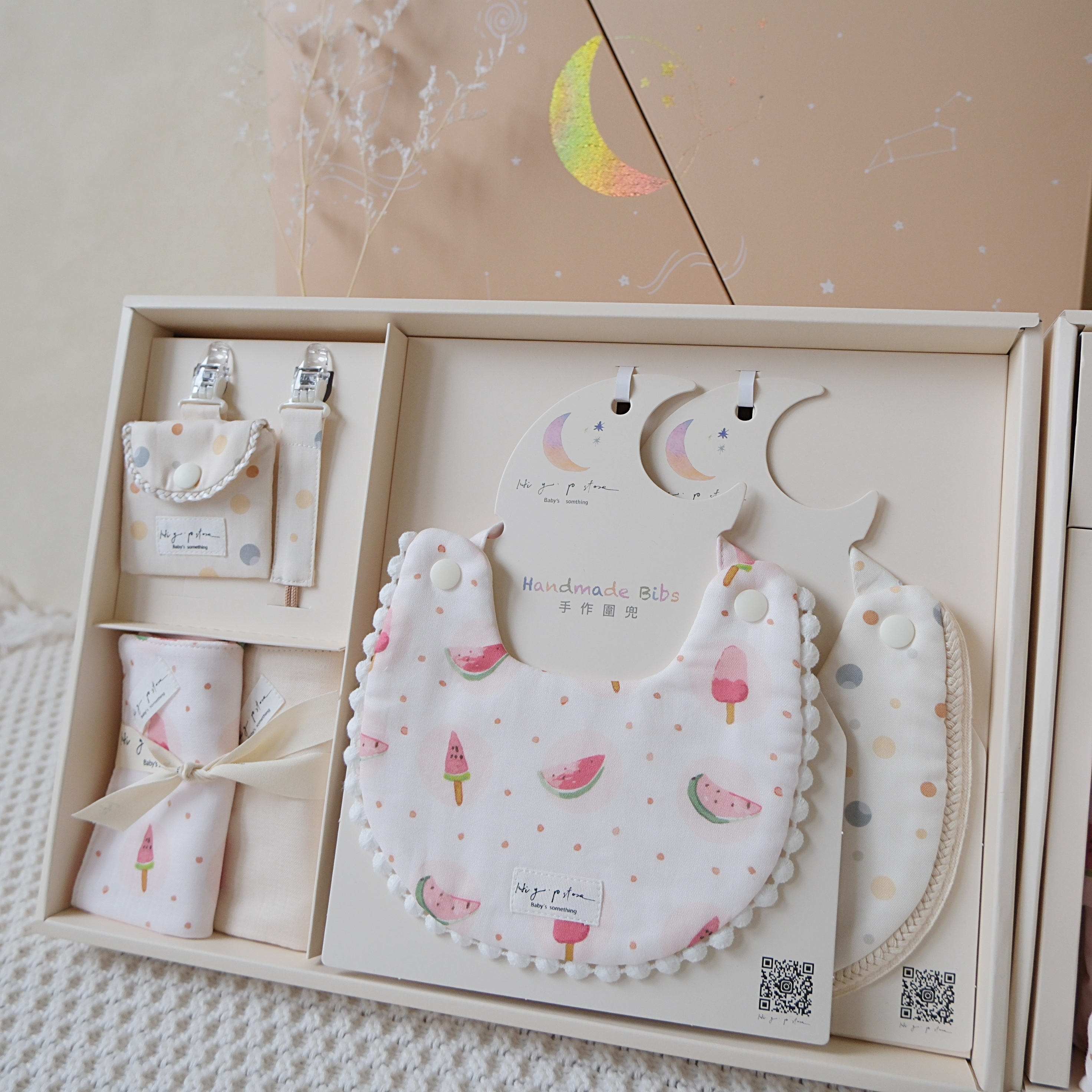 Hi Y.P store-彌月禮盒必備組-獨家設計-泡泡西瓜冰棒