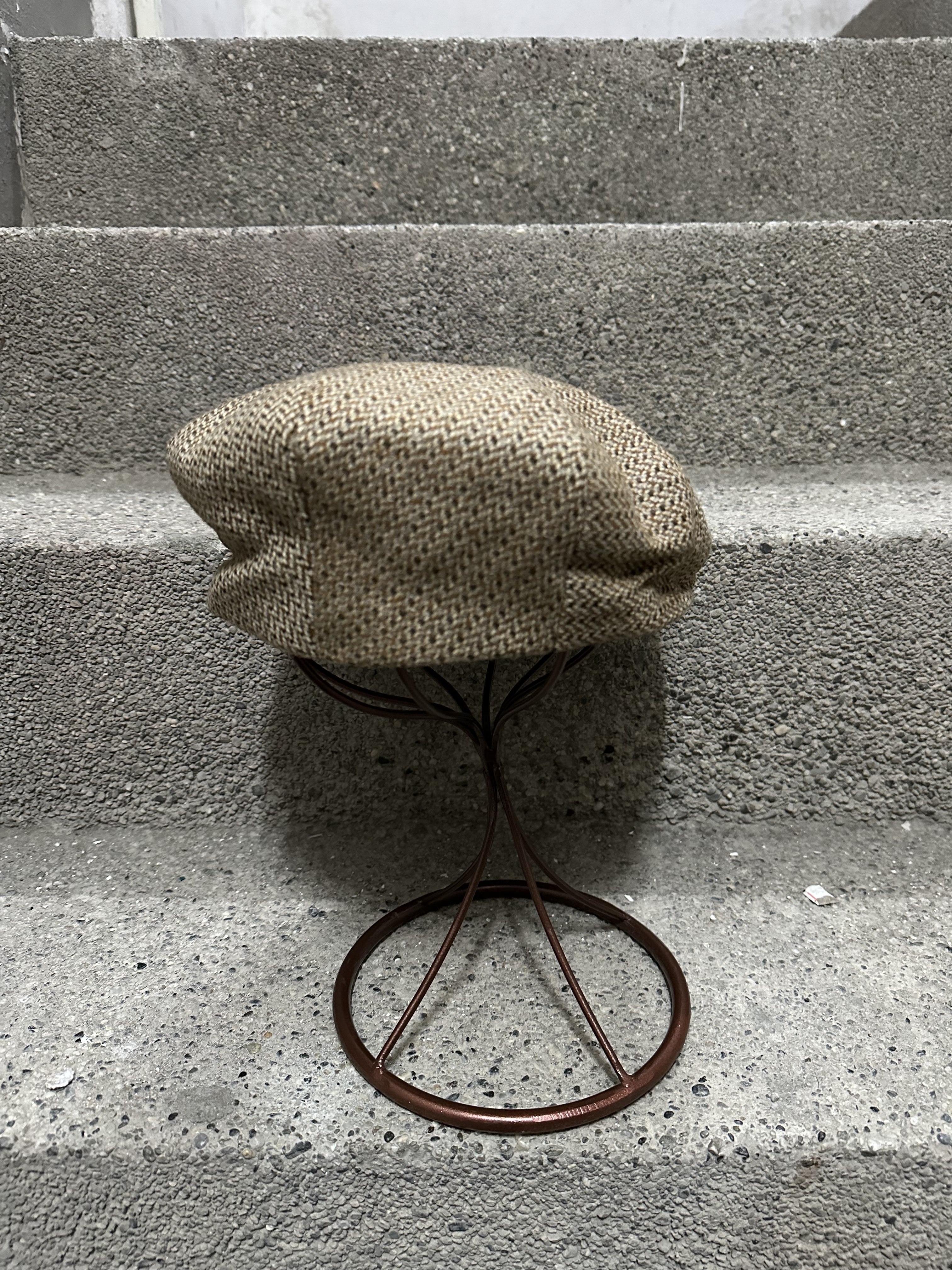 90s TRESS & CO Cashmere Wool Hunting Cap Made in England Deadstock